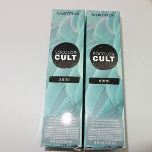 NEW Lot of 2 MATRIX SOCOLOR CULT Semi Permanent Hair Color 3 oz Dusty Teal